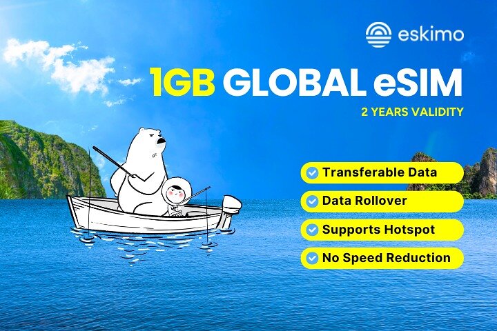 Global Data eSIM 1GB-30GB, Stay Connected Wherever You Go