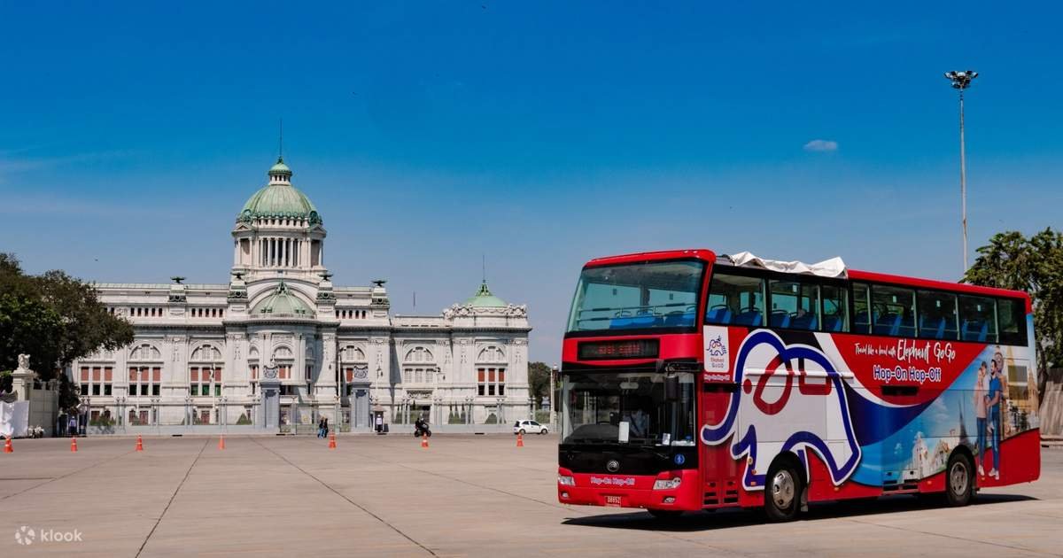 バンコク ホップオンホップオフ バスパス - Elephant Bus Tours